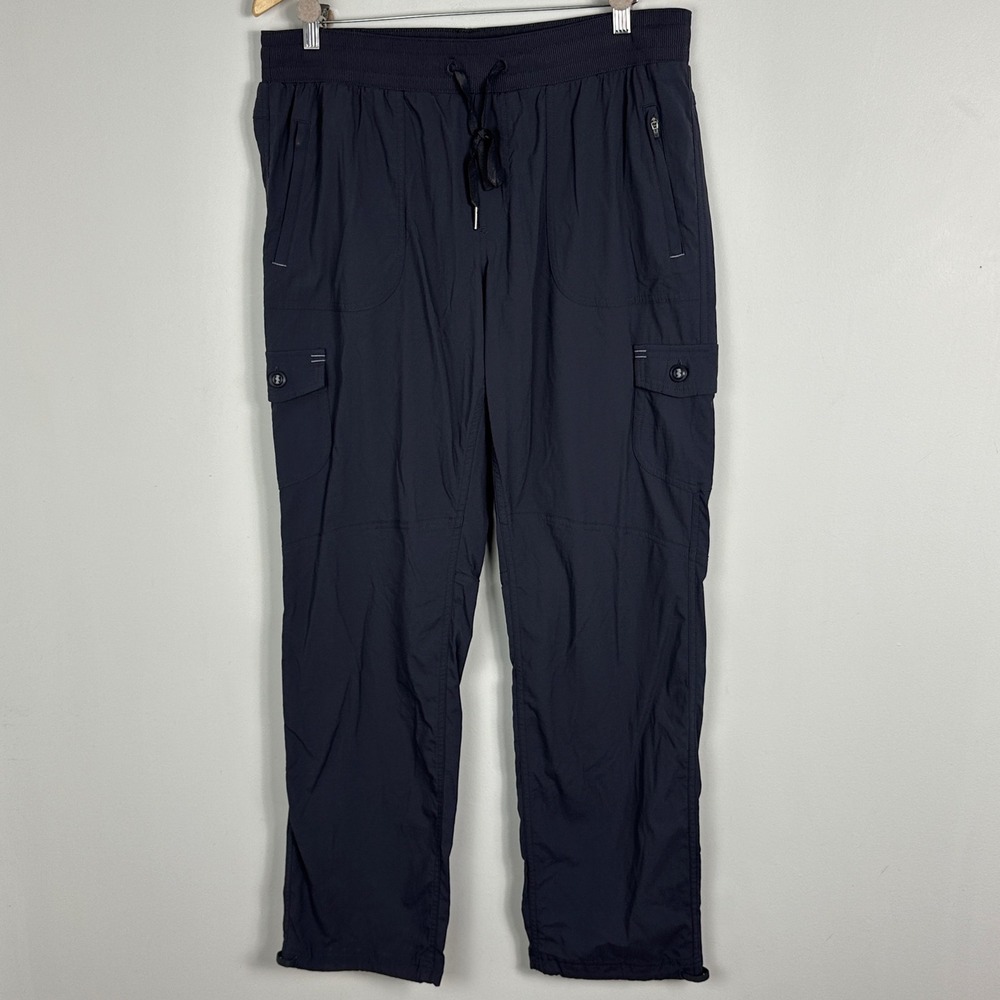 LL Bean Vista Camp Straight Leg Pants Dark Grey Womens Size Large Style 292741